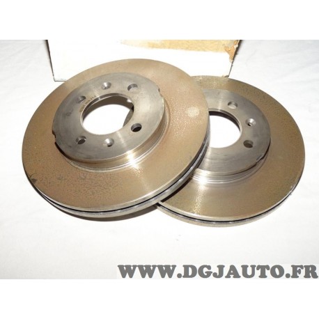 Paire disques de frein avant ventilé 240mm diametre Sasic 9004396J pour austin rover 114 GTI montego maestro MG F TF 