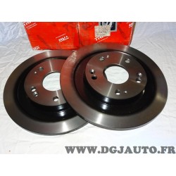 Paire disques de frein arriere plein diametre 276mm TRW DF6526 pour honda civic 8 9 VIII IX FD FA FK