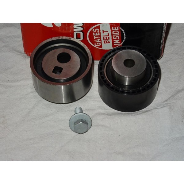 Paire galets tendeur + enrouleur courroie distribution (non incluse) Gates K015523XS pour citroen berlingo C15 jumpy xsara fiat 