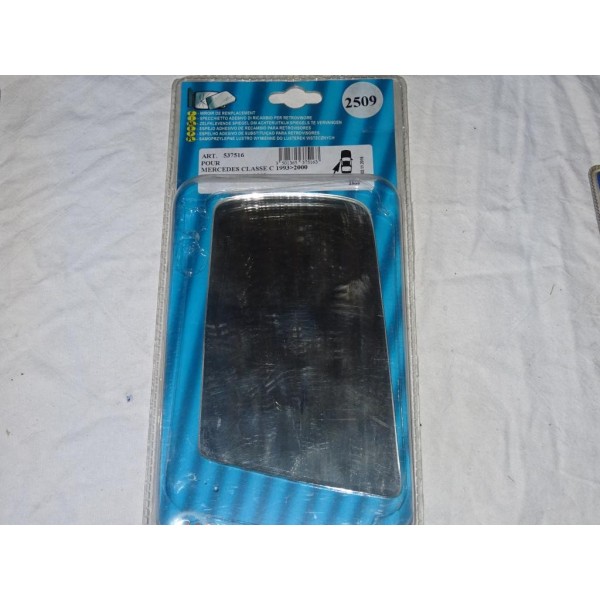 Vitre miroir glace retroviseur avant gauche MAD 2509 537516 pour mercedes classe C de 1993 à 2000 