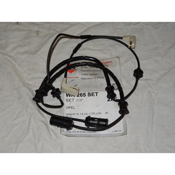 Lot 2 contacteurs temoin usure plaquettes de frein Pex WK265SET pour opel vectra B 