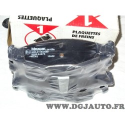 Jeux 4 plaquettes de frein avant montage teves Klaxcar 24106Z pour dacia logan 