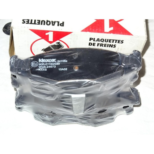 Jeux 4 plaquettes de frein avant montage teves Klaxcar 24106Z pour dacia logan 