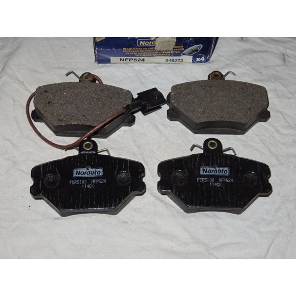 Jeux 4 plaquettes de frein avant montage lucas Norauto NFP524 pour fiat tempra tipo uno lancia dedra (manque vis) 