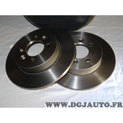 Paire disques de frein arriere 265mm diametre plein Norauto NDF4295 pour renault laguna 1 dont nevada safrane 