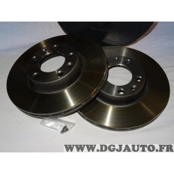 Paire disques de frein avant ventilé 276mm diametre Norauto NDF7322 pour citroen XM peugeot 605 