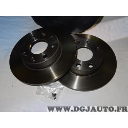 Paire disques de frein avant diametre 236mm plein Norauto NDF6193 pour opel ascona C astra F corsa A B kadett D E vectra A 