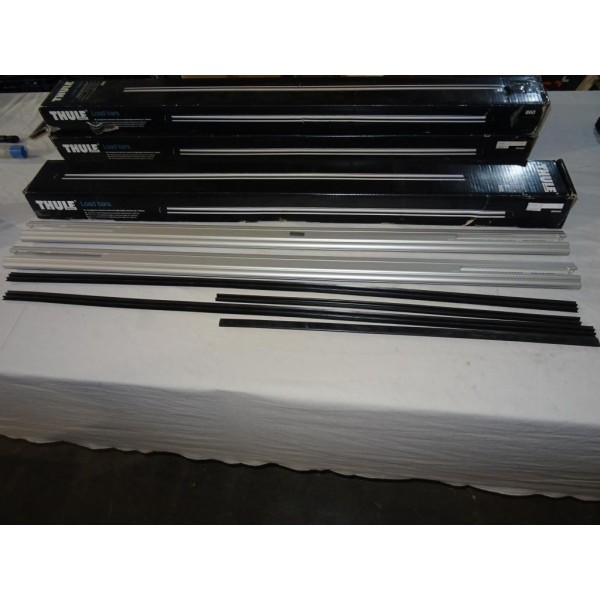 Paire barres de toit aluminium SANS bouchons (juste les barres) 108cm de long thule 860 860000*