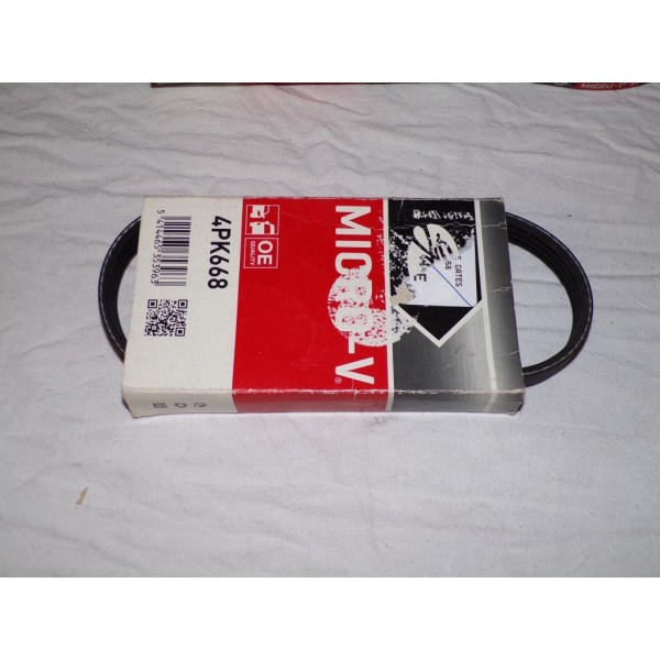 1 Courroie accessoire Gates 6PK668 pour alfa romeo mito chevrolet aveo matiz spark daewoo kalos fiat 500 bravo 2 II doblo grande