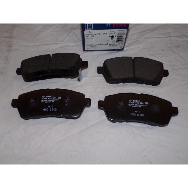 Jeux 4 plaquettes de frein avant montage girling Bosch 0986494574 BP1495 pour daihatsu sirion materia 