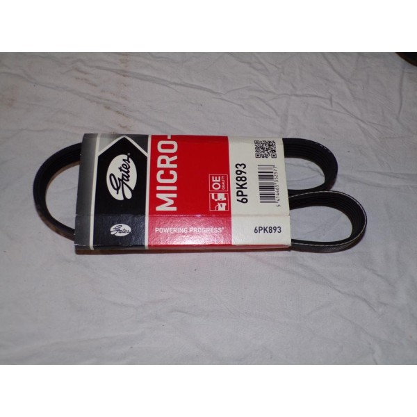 Courroie accessoire Gates 6PK893 pour seat alhambra 2 cordoba 1 2 3 I II III ibiza 2 II toledo 1 renault clio express kangoo nis