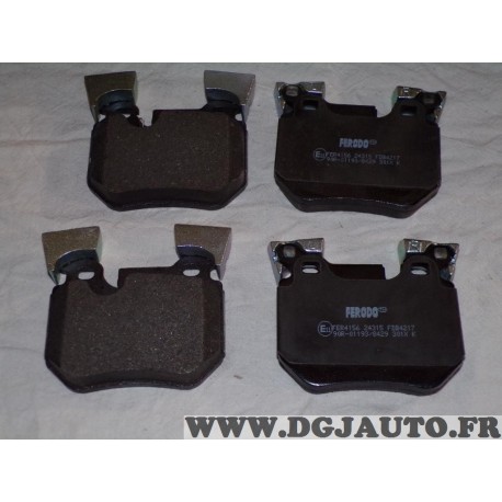 Jeux 4 plaquettes de frein arriere montage brembo Ferodo FDB4217 pour BMW serie 1 3 E81 E82 E88 E91 E92 