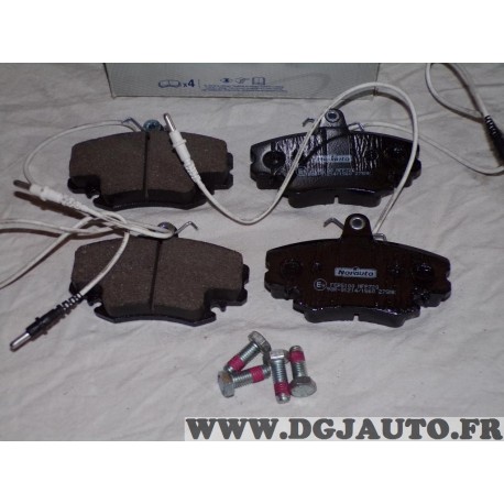 Jeux 4 plaquettes de frein avant montage girling Norauto NFP720 pour citroen ZX dont break 