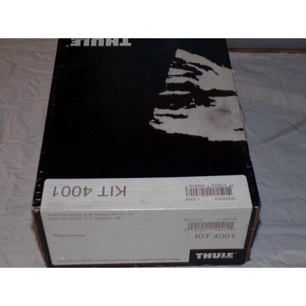 Kit pieds fixation barre de toit Thule 4001 KIT4001 pour audi A6 avant wagon partir de 2006 estate de 2005 à 2010