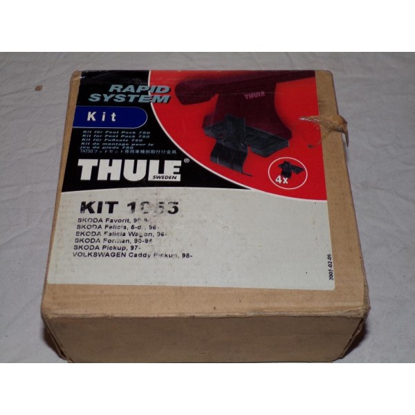 Kit pieds fixation barre de toit Thule 1055 KIT1055 pour skoda favorit forman partir de 1990 felicia partir de 1996 volkswagen c
