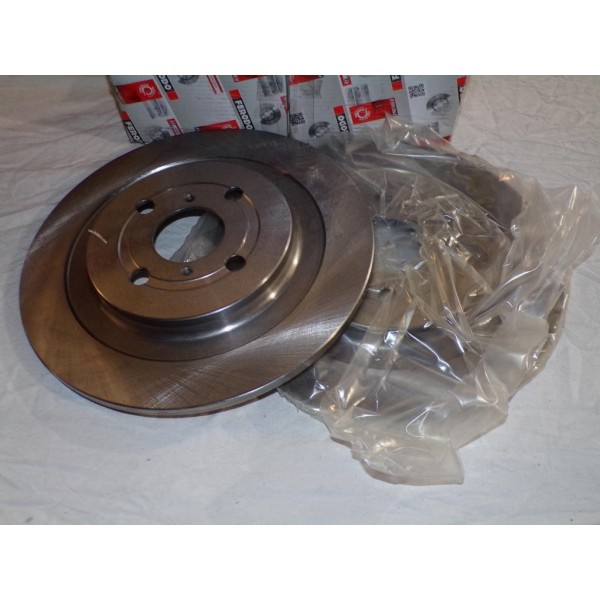 Paire disques de frein arriere plein 278mm diametre Ferodo DDF1588 pour toyota yaris XP9 XP13 daihatsu charade 