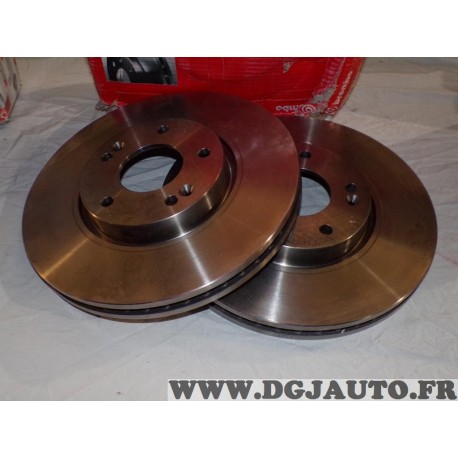 Paire disques de frein avant 300mm diametre ventilé Brembo 09A53210 pour hyundai tucson sonata i30 ix35 veloster i40 grandeur ki