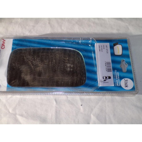 Vitre miroir glace retroviseur avant droit MAD 3168 537129 pour volkswagen polo de 1994 à 2000 