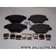 Jeux 4 plaquettes de frein avant montage bendix Renault 7701207673 pour renault megane 2 II