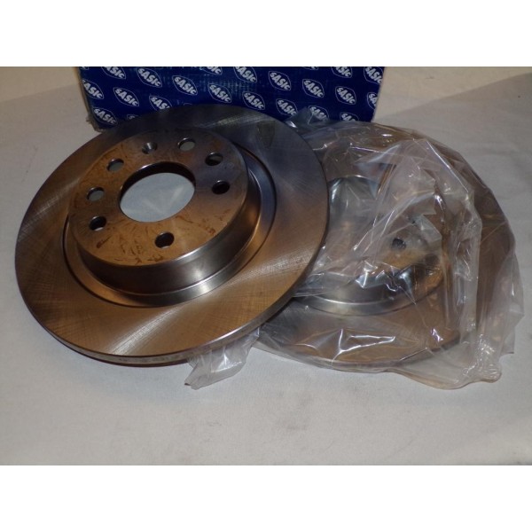 Paire disques de frein arriere 278mm diametre plein Sasic 9004889J pour opel vectra C signum fiat croma 2 II cadillac BLS saab 9