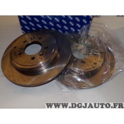 Paire disques de frein arriere 290mm diametre plein Sasic 2464F14J pour peugeot 605 citroen XM