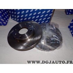 Paire disques de frein avant ventilé 247mm diametre Sasic 2464904J pour citroen visa peugeot 205