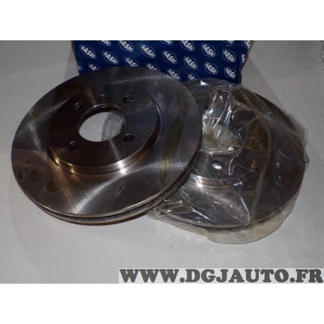 Paire disques de frein avant ventilé 260mm diametre Sasic 9004372J pour BMW Z1 roadster serie 3 E30 