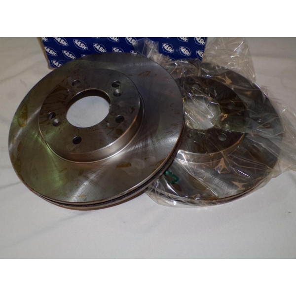 Paire disques de frein avant ventilé 281mm diametre Sasic 6106095 pour honda HR-V HRV partir de 1999 