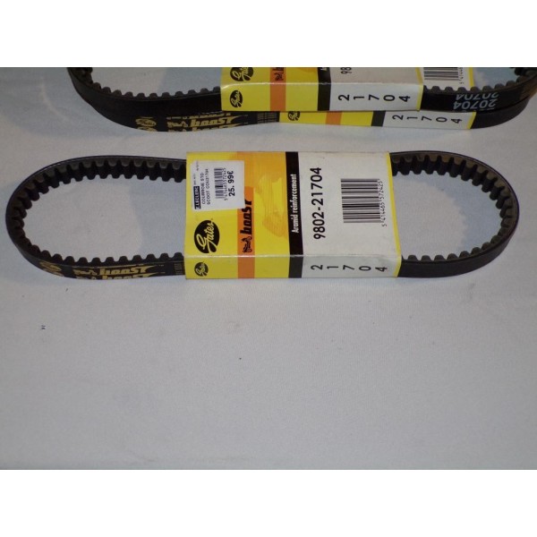 1 Courroie entrainement transmission Gates 9802-21704 20704 pour moto scooter baotian benelli daelim eton garelli huatian jinlun