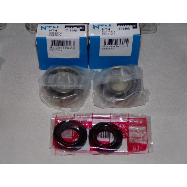 Kit roulements NTN 6204JR2C4 avec joints spi TNT 100008 11-262-14 pour moto derbi euro 1 et 2 