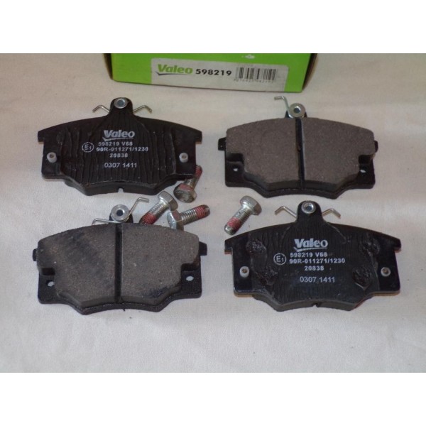 Jeux 4 plaquettes de frein avant montage girling Valeo 598219 pour alfa romeo 145 146 155 fiat barchetta punto tempra tipo lanci