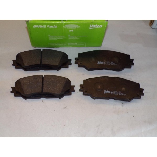 Jeux 4 plaquettes de frein avant montage akebono Valeo 598943 pour toyota auris corolla 150 180 urban cruiser verso S yaris suba