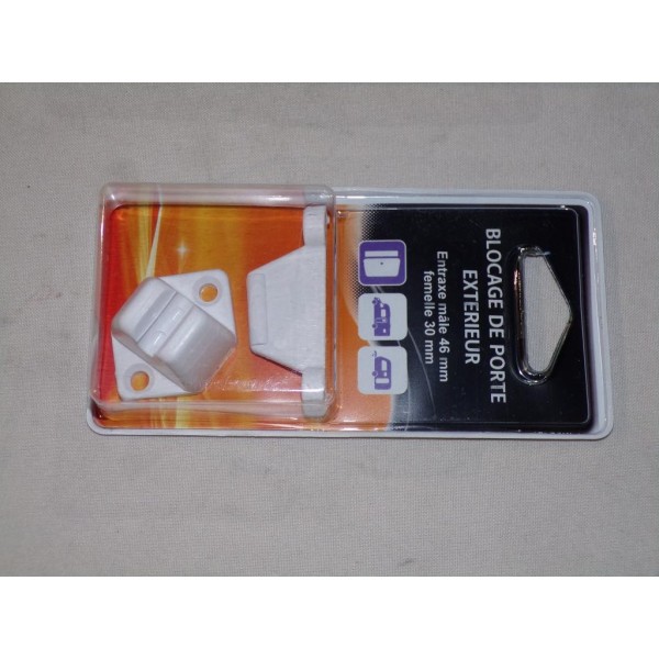 Kit blocage de porte exterieur entraxe male 46mm femelle 30mm Cela 060008 pour camping car caravanne 