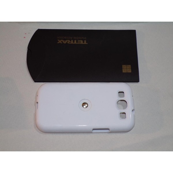 Coque blanche protection Ligne D T12200W pour samsung galaxy S3 
