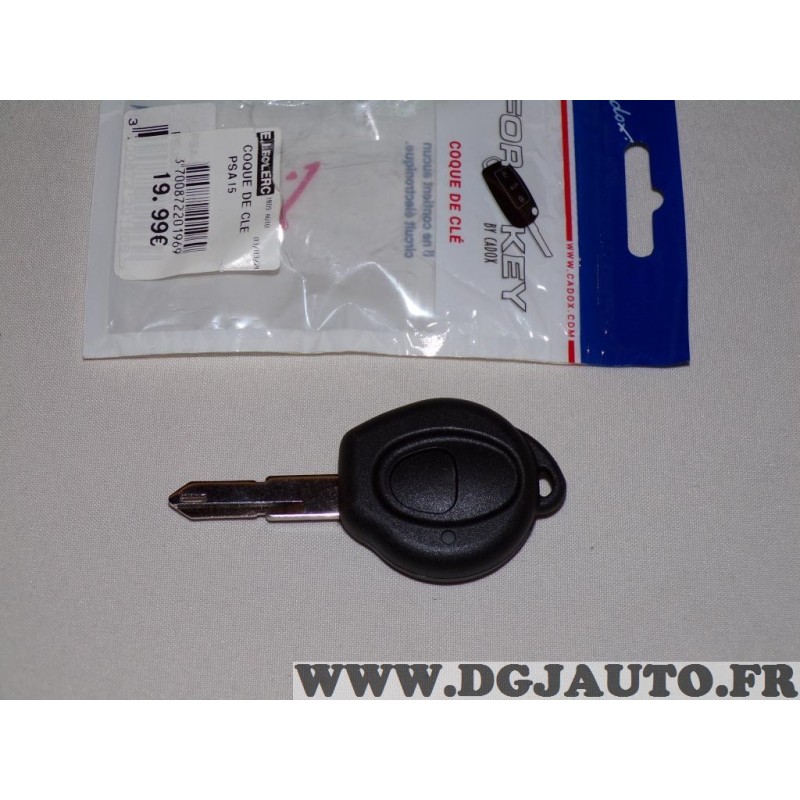 Clé vierge à tailler 1 bouton Cadox PSA15 pour peugeot 206, buy it just for  5.5 on our shop DGJAUTO