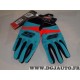 Paire gants moto cross bleu orange taille S S-line GAN095BOS 