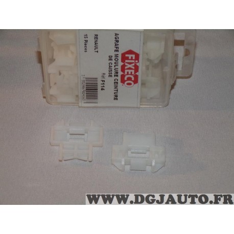 1 Agrafe attache fixation baguette moulure Fixeco F114 pour renault clio 1 partir de 1990 