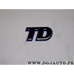 Logo motif embleme ecusson monogramme badge TD Fiat 7795235 pour fiat punto 1 de 1993 à 1999 diesel TD 