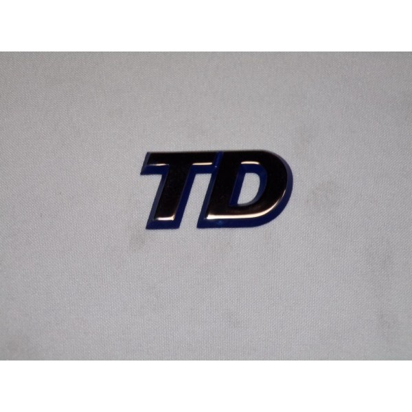 Logo motif embleme ecusson monogramme badge TD Fiat 7795235 pour fiat punto 1 de 1993 à 1999 diesel TD 