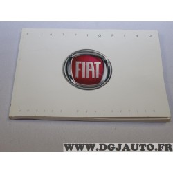 Manuel livret documentation notice entretien Fiat 60381261 pour fiat fiorino 