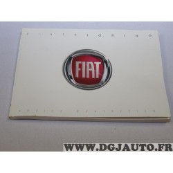 Manuel livret documentation notice entretien Fiat 60381261 pour fiat fiorino