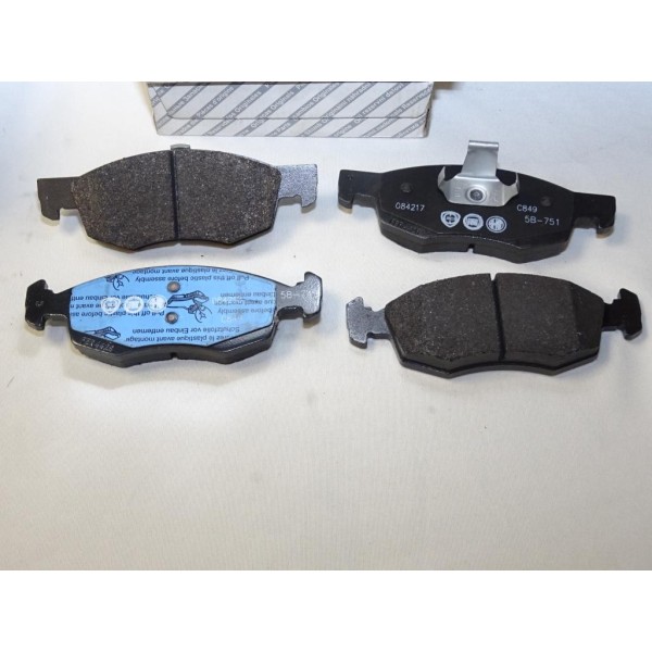 Jeux 4 plaquettes de frein avant montage teves Fiat 77363496 pour fiat doblo 1 de 2000 à 2005 