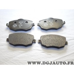 Jeux 4 plaquettes de frein avant montage lucas Fiat 71754804 71752991 pour lancia ypsilon de 2003 à 2011