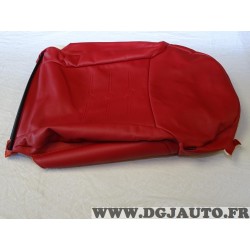 Housse dossier siege arriere gauche cuir rouge Fiat 71744188 pour fiat 500 de 2007 à 2012