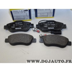 Jeux 4 plaquettes de frein avant montage bendix Magneti marelli 71773151 pour fiat 500 de 2012 à 2015 panda 2 II de 2003 à 2012