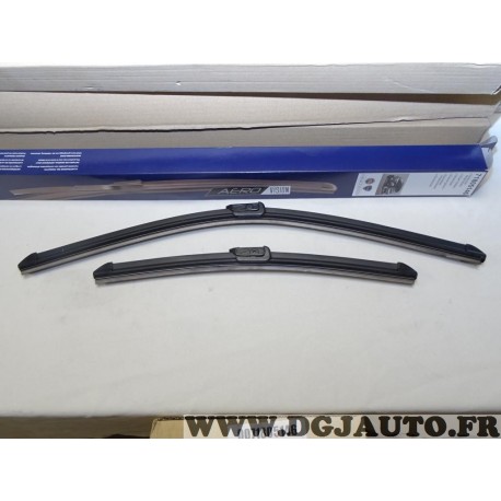 Paire balais essuie glace souple aerovision 575+380mm Fiat 71805146 pour fiat idea lancia musa partir de 2008 