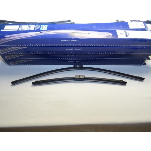 Paire balais essuie glace avant souple aerovision 625mm + 425mm Fiat 71805140 pour fiat croma 2 II partir de 2005 