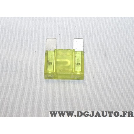 Maxi fusible 20A 20 ampères jaune Fiat 11055990 pour opel chevrolet renault peugeot citroen fiat lancia alfa romeo mercedes rove