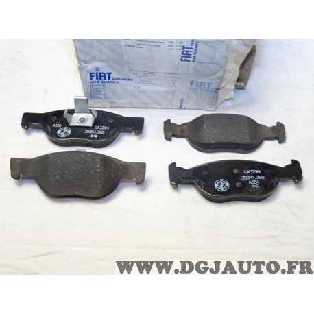 Jeux 4 plaquettes de frein avant montage teves Fiat 77362190 pour fiat punto 2 II partir de 1999 lancia Y ypsilon 