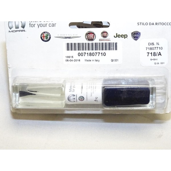 Stylo retouche de peinture nero 04/2016 718/A 8+8ML Fiat 71807710 touch up 
